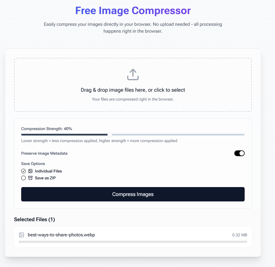 Free Browser-Based Image Compression: The Ultimate Guide