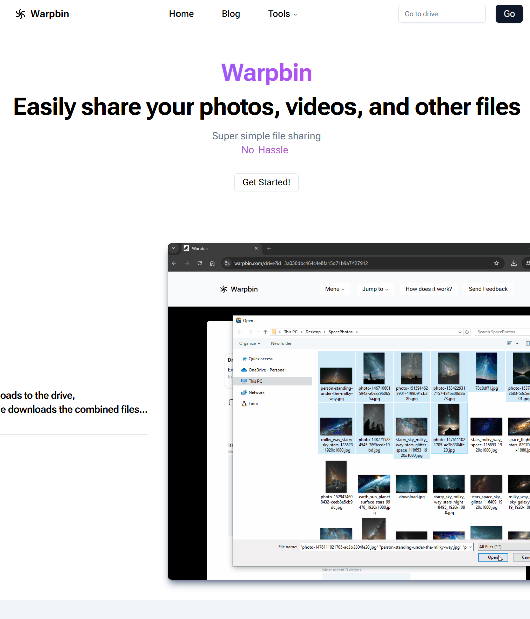 Introducing Warpbin: Hassle-Free File Sharing for Everyone